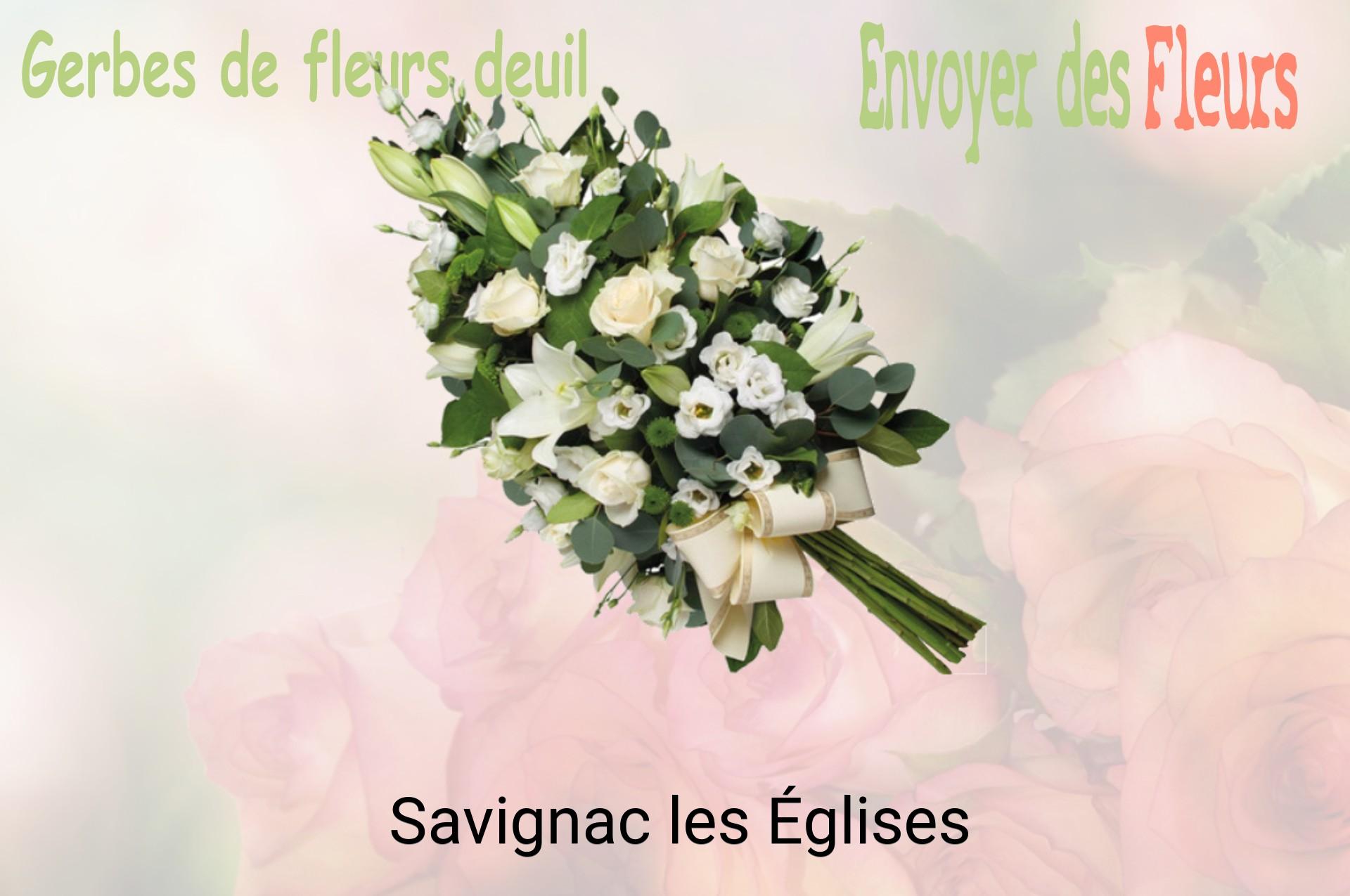 Gerbe de fleurs de deuil livrée à Savignac-les-Églises